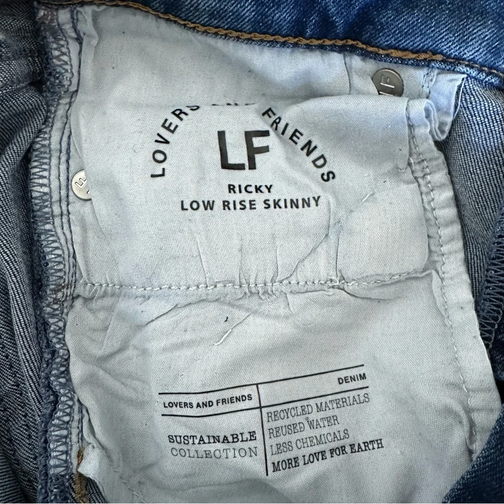 Lovers + Friends Distressed Ricky Low Rise Skinny in Brighton - Picture 12 of 14